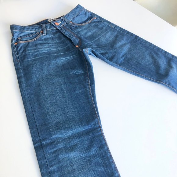 ACNE Studios Women's Hug Boyfriend Jeans 25 / 32 Blue "Diner" Wash - Picture 2 of 8